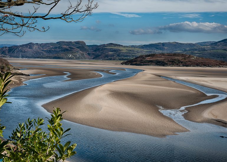 estuary of the River Dwyryd, Portmeirion, Wales, landscape