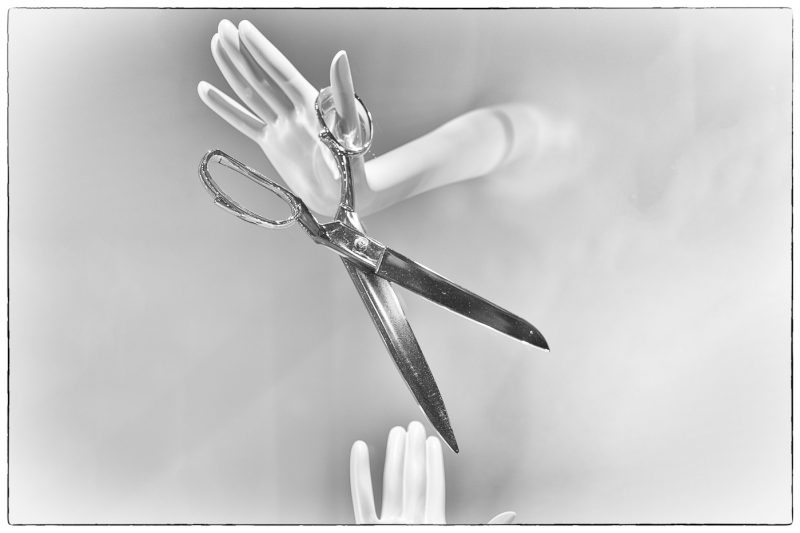 still life, scissors