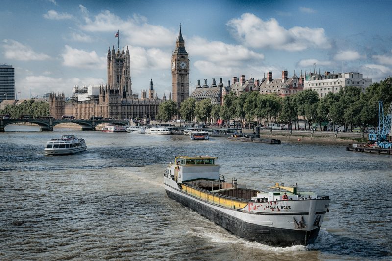 travel, London river Thames