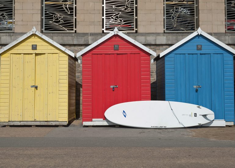 beach huts, Boscombe