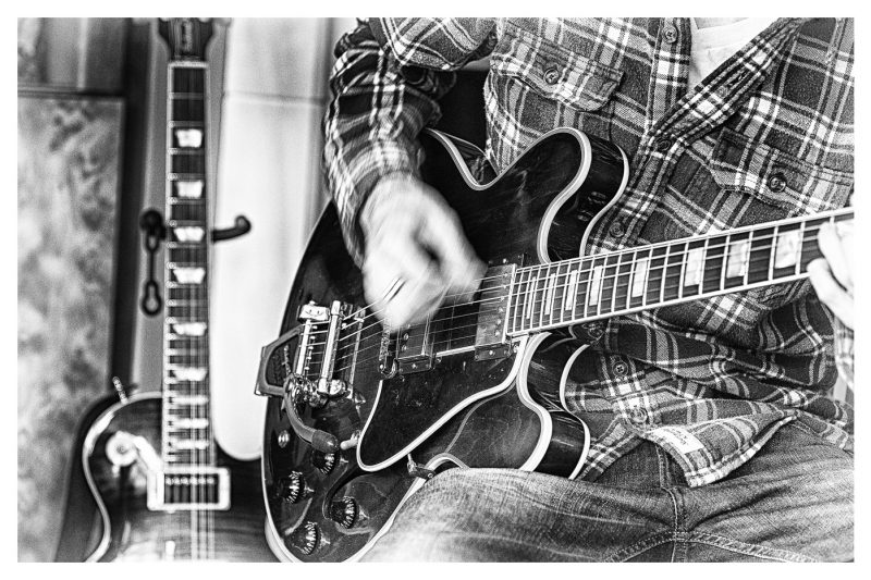 People, guitar playing