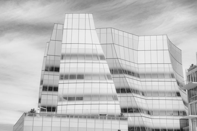 architectural image of IAC building, New York